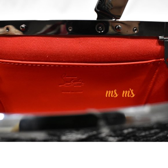 NWT Christian Louboutin Lace Crossbody Clutch - Picture 7 of 8